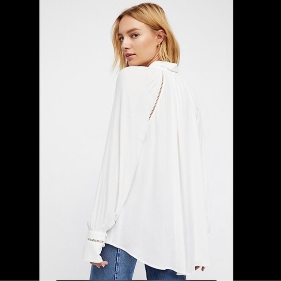 Free people Roam Wild Blouse Sz L - Picture 4 of 13